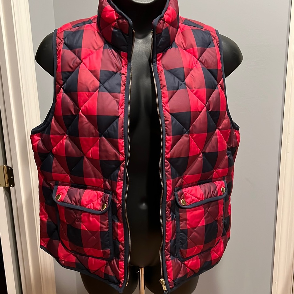 J Crew Plaid Vest